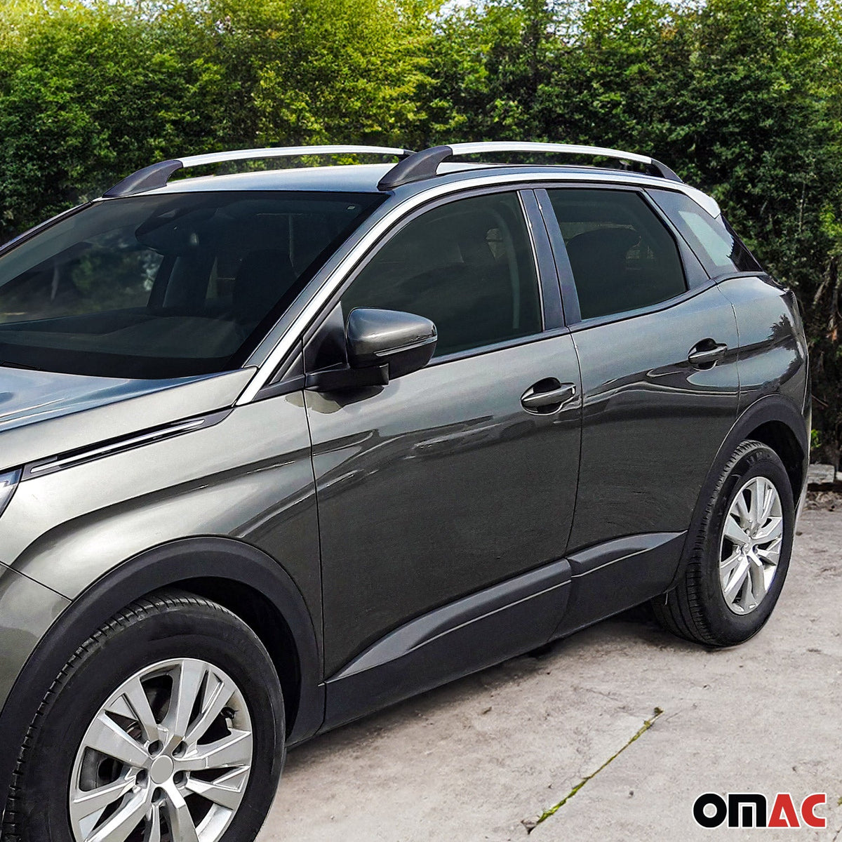Dachreling + Dachträger Satz für Ford Kuga II 2012-2019 Alu Grau 4x