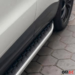 Trittbretter Seitenschweller für Hyundai Santa Fe 2013-2018 Stahl Schwarz Grau