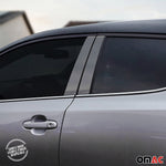 B-Säule Türsäulen Verkleidung für Toyota RAV4 2013-2018 Edelstahl Dunkel 4tlg