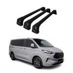 Dachträger für Ford Transit Custom / Tourneo Custom 2023-2026 75kg Schwarz 3 tlg