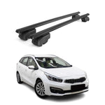 Dachträger Gepäckträger für Kia Ceed JD SW 2012-2018 ABE Aluminium Schwarz