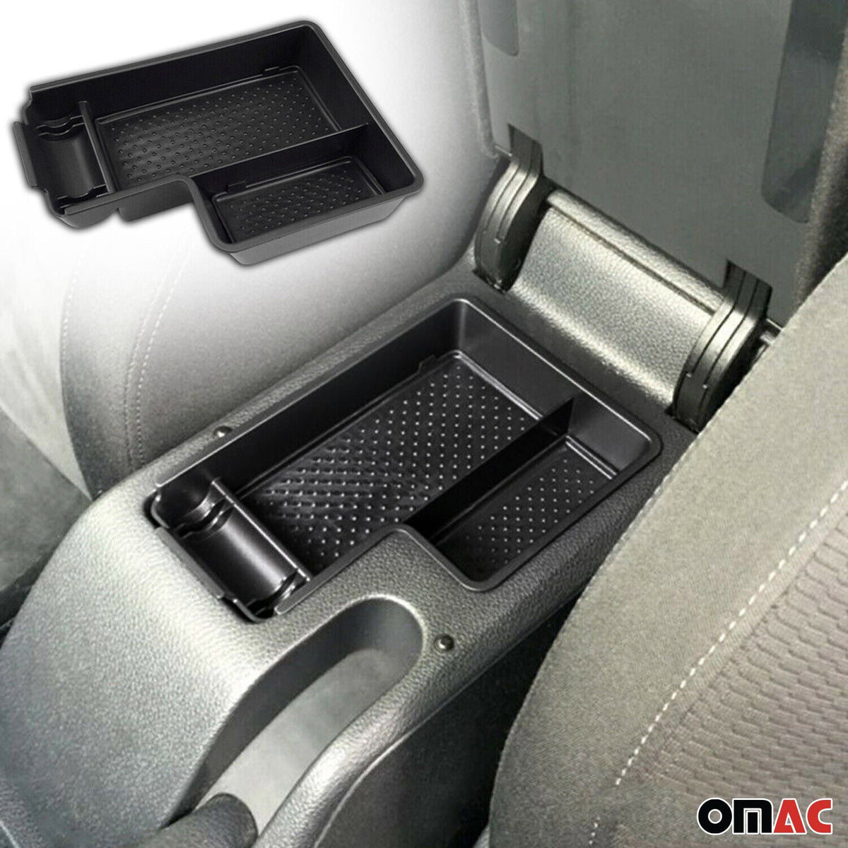 Armauflage Ablagebox Zentrale Storage-Box für VW Golf 2008-2012 ABS Schwarz