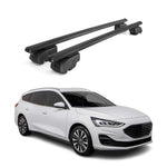 Dachträger Grundtäger für Ford Focus Turnier C519 2018-2025 75kg Alu Schwarz 2x