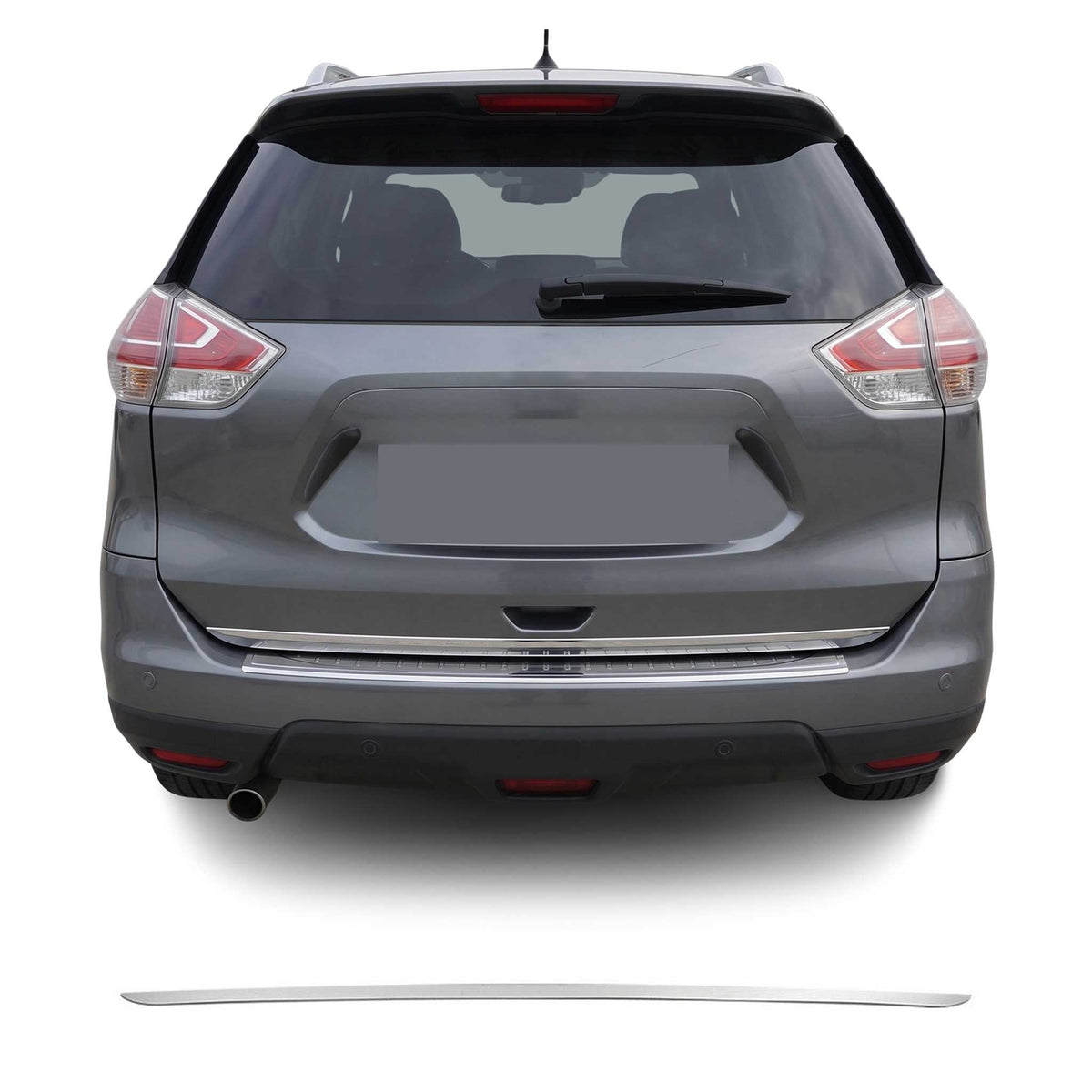 Kofferraumleiste Heckklappe Leiste für Nissan X-Trail 2017-2021 Edelstahl Chrom
