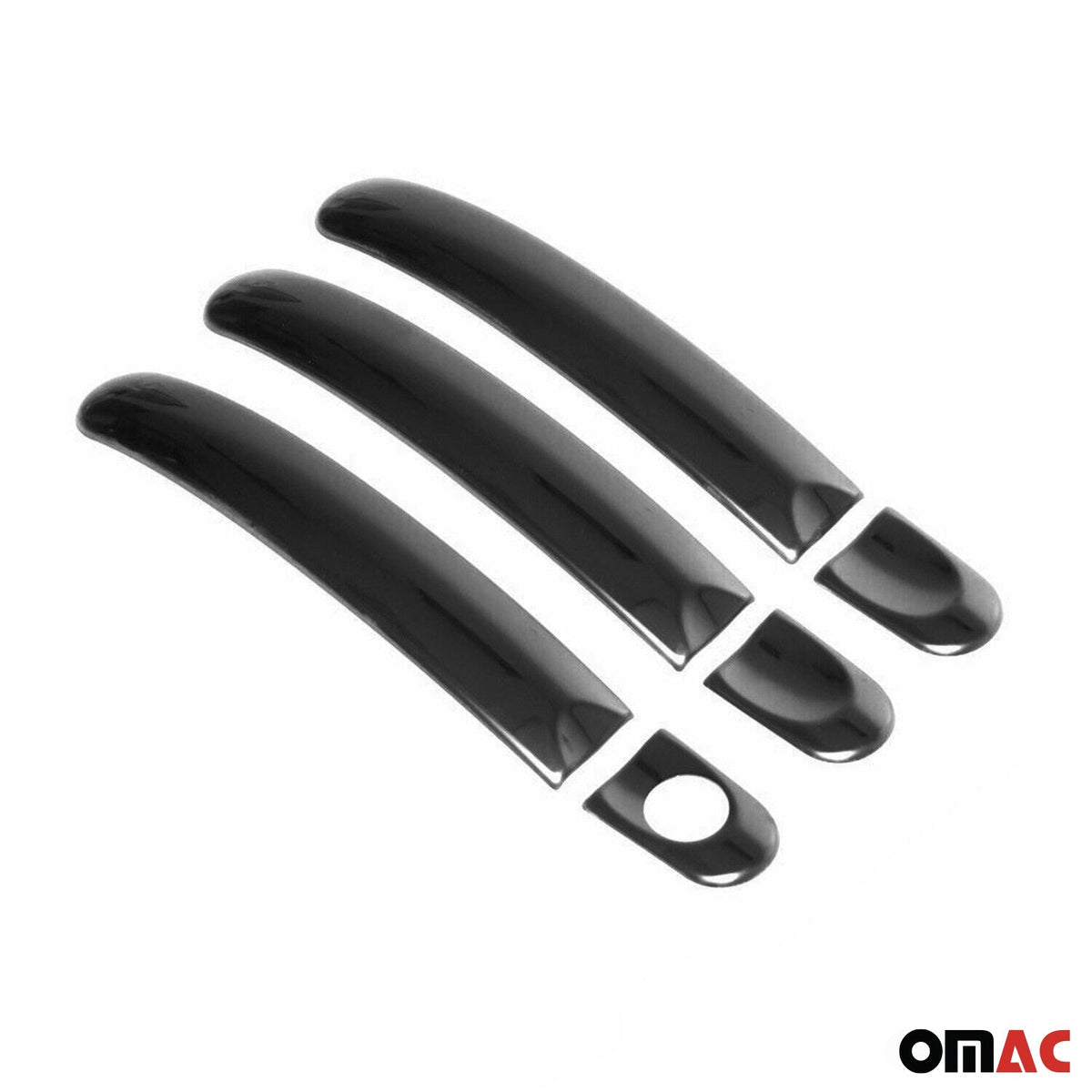 Türgriff Blende Türgriffkappen für VW Caddy 2003-2015 3-Tür Edelstahl Dunkel 6x