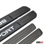 Einstiegsleisten für Dacia Logan MCV/Stepway 2006-2020 Chrom Gebürstet Dunkel 4x