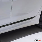 Seitentürleiste Türschutzleiste für Nissan X-Trail 2014-2021 Alu Schwarz 4x
