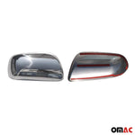 Spiegelkappen Spiegelabdeckung für Toyota Corolla 2002-2007 Edelstahl Chrom