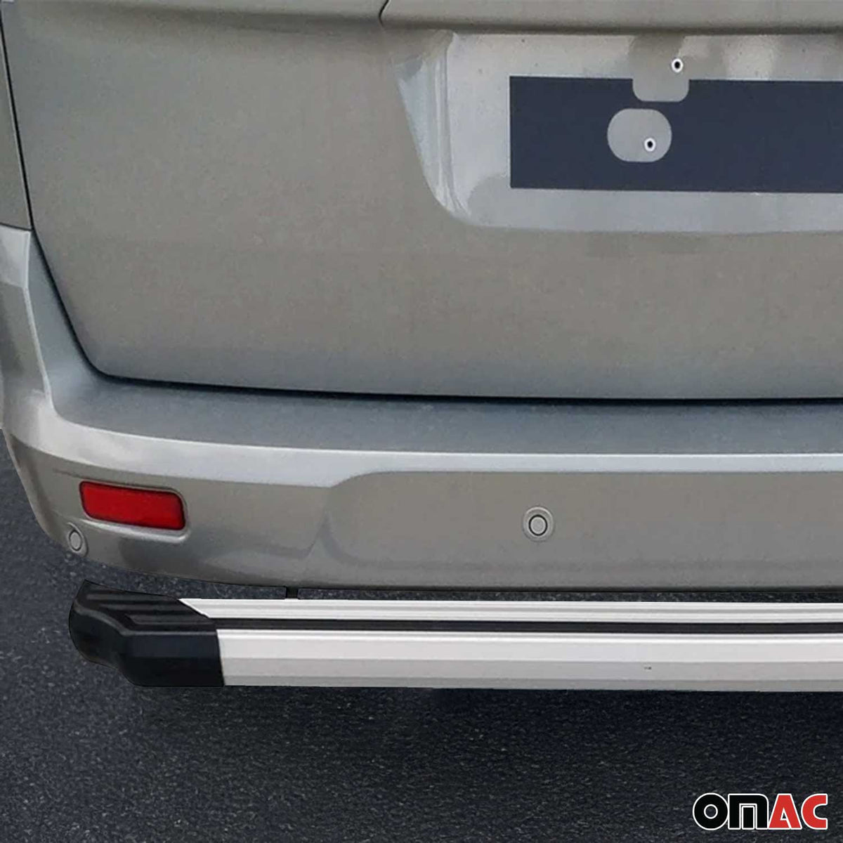 Heckstoßstange Heckschutz für Opel Combo 2012-2018 Aluminium Silber