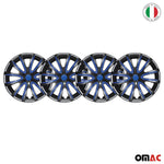 4x 14" Radkappen Radzierblenden Radblenden für VW für Audi ABS Schwarz Blau