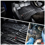 OMAC Fußmatten & Kofferraumwanne Set für VW Passat B8 2014-2019 Gummi Schwarz 5x