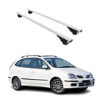 Dachträger Grundträger für Nissan Almera 2000-2006 75kg Stahl Silber 2 tlg