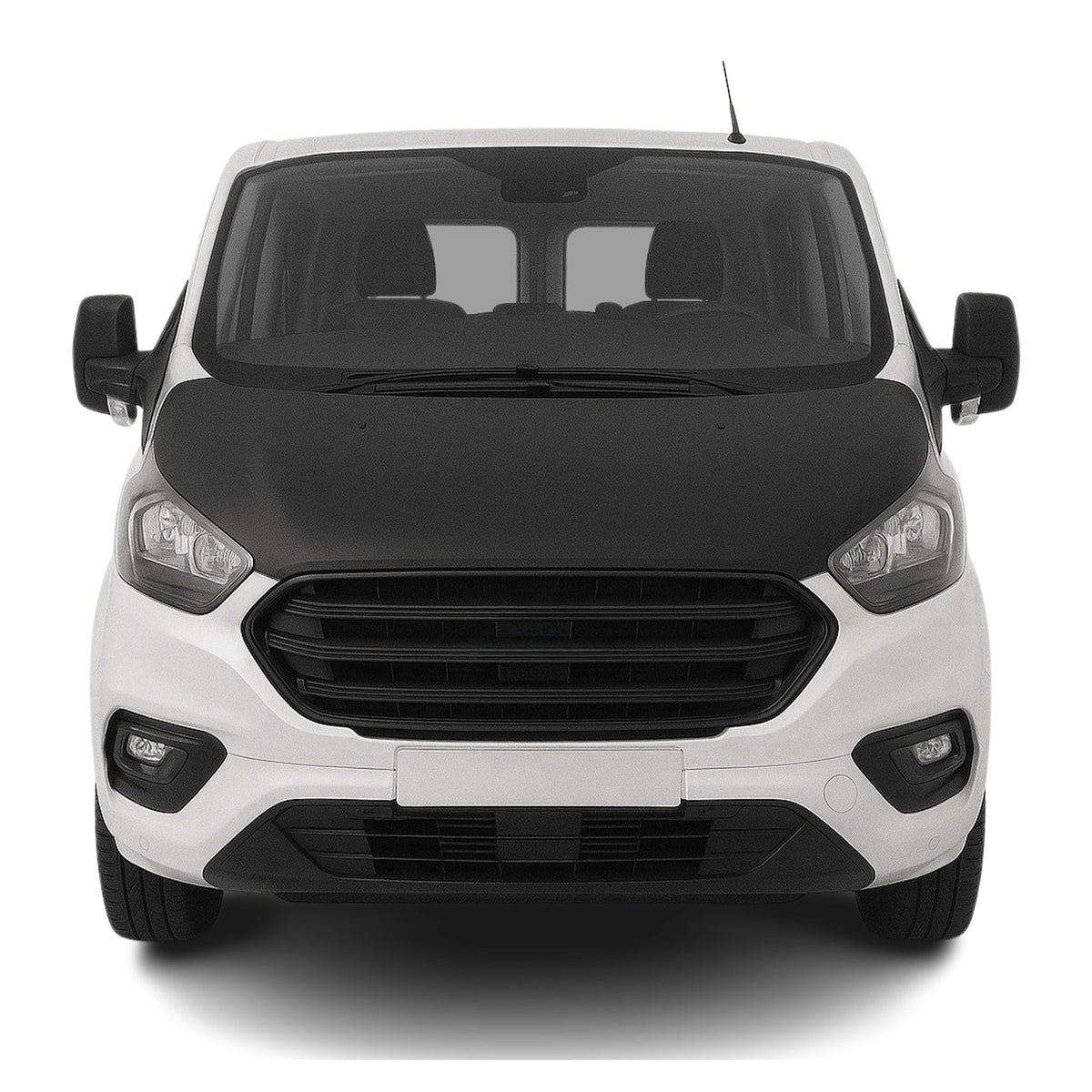 Haubenbra Steinschlagschutz für Ford Transit Tourneo Custom 2013-2018 Schwarz
