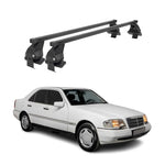Menabo Dachträger für Mercedes C Klasse W202 Limo 1993-2000 50kg Stahl Schwarz