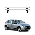 Menabo Dachträger Grundtäger für Dacia Sandero I 2008-2012 50kg Alu Silber 2 tlg