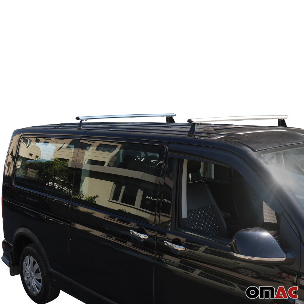 Dachträger für VW T5 T6 Transporter Multivan Caravelle 2003-2024 Alu Grau 2tlg