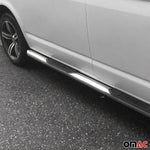 Edelstahl Trittbretter Schwellerrohre für Fiat Scudo 2007-2016 Edelstahl Silber