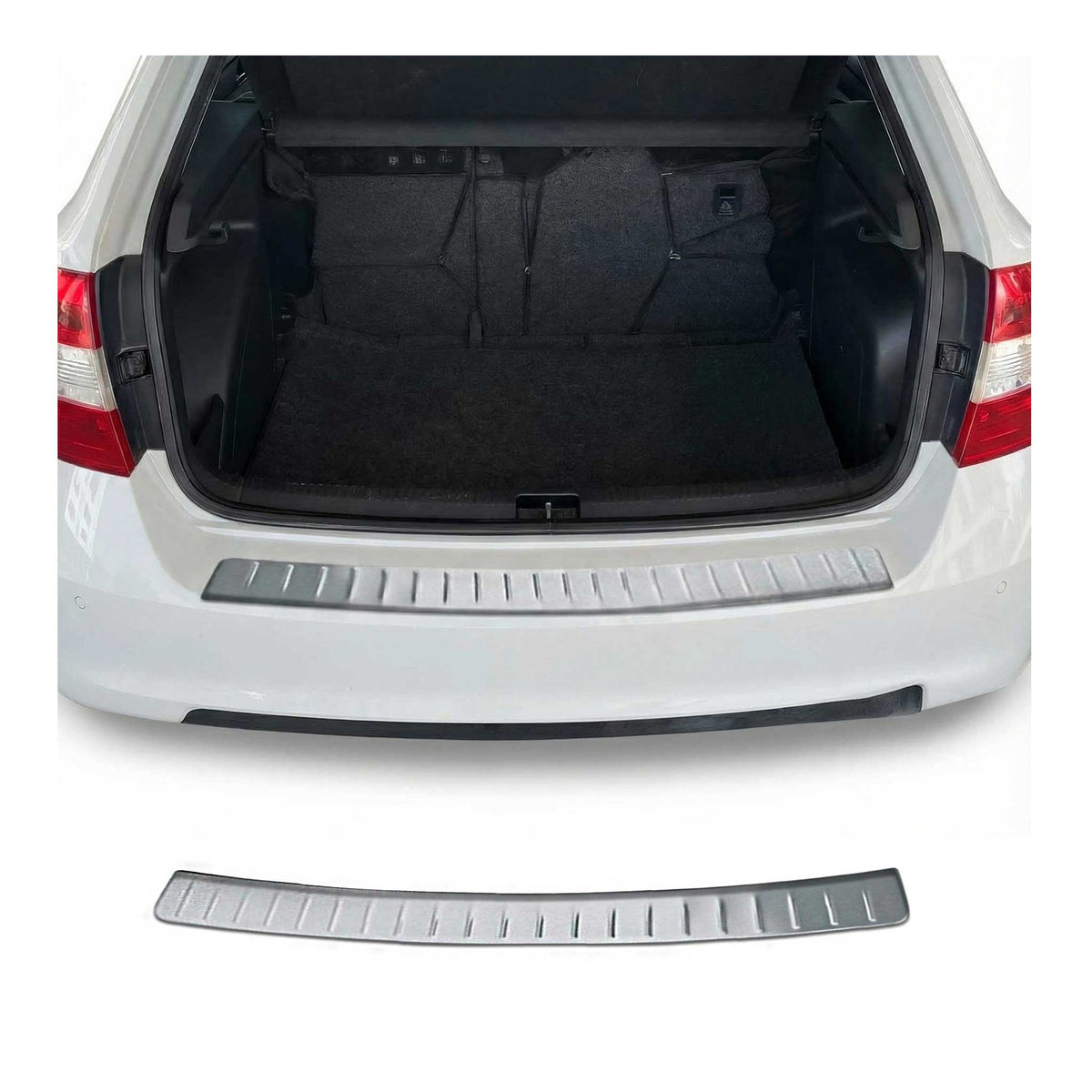 Ladekantenschutz Stoßstange für Skoda Rapid Limo 2012-2019 Edelstahl gebürstet