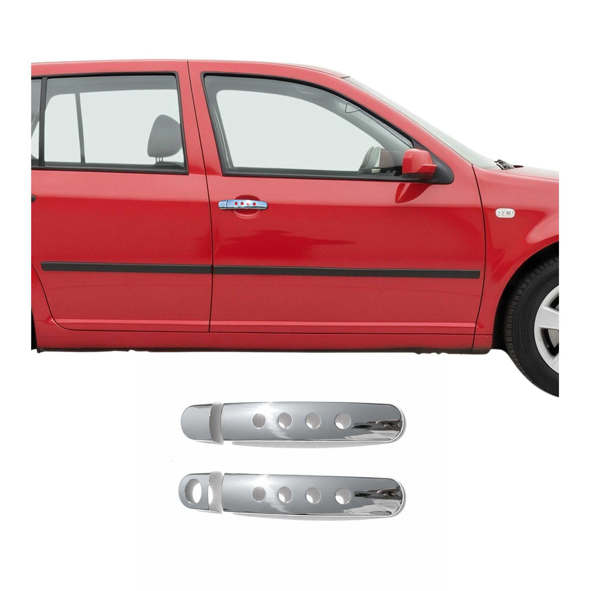 Chrom Türgriff Blende für VW Golf 3-Tür Edelstahl 2tlg