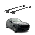 Dachträger Grundtäger für Maserati Levante 2017-2024 100kg Alu Schwarz 2 tlg ABE