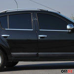 Fensterleisten Zierleisten für Dacia Sandero I 2008-2012 Edelstahl Chrom 4tlg