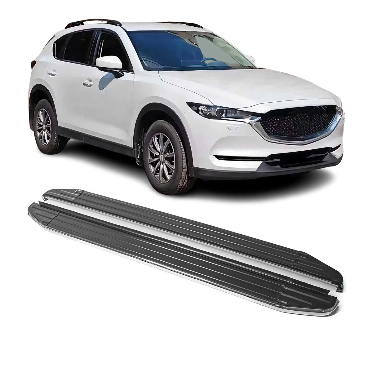 Trittbretter Seitenschweller für Mazda CX-5 2017-2024 ABE Alu