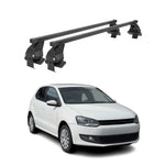 Menabo Dachträger Grundtäger für VW Polo 2009-2017 5tür 50kg Stahl Schwarz 2 tlg