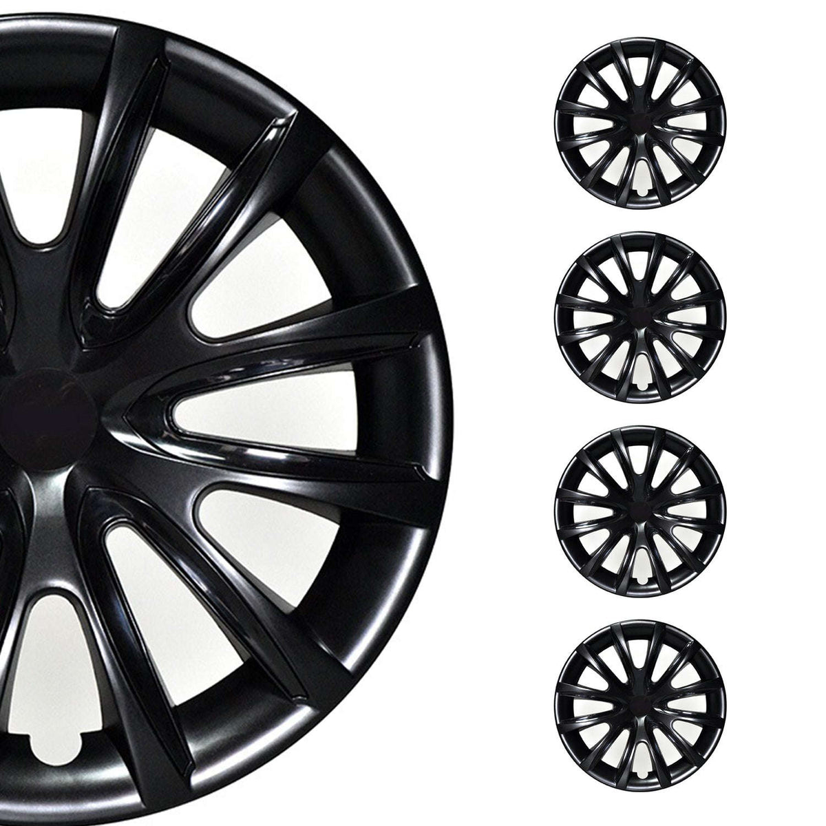 4x 14" Radkappen Radzierblenden Radblenden für VW für Audi Skoda ABS Schwarz Namma Markt
