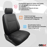 Sitzbezüge Schonbezüge für Ford Transit 2000-2013 Kunstleder Schwarz 1tlg
