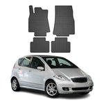 OMAC Gummi Fußmatten für Mercedes A Klasse W169 2004-2012 Automatten Schwarz 4x