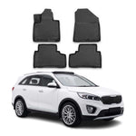OMAC Gummimatten Fußmatten für Kia Sorento 2015-2020 TPE Automatten Schwarz 4x