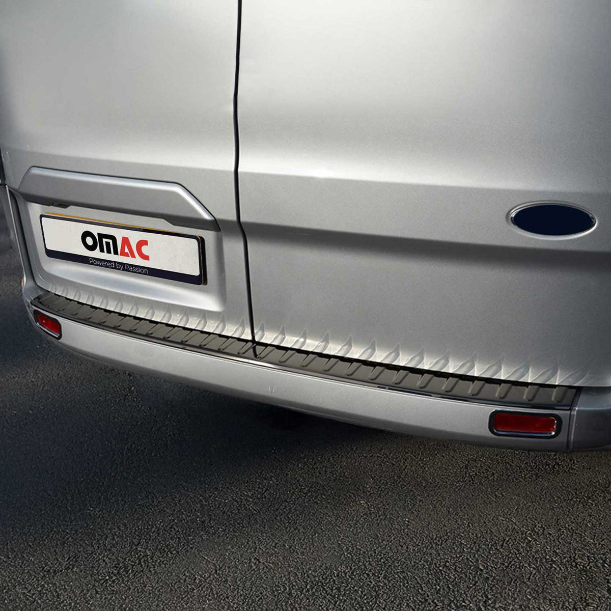 Ladekantenschutz Stoßstange für Ford Tourneo Custom I 2012-2023 Dunkel Chrom