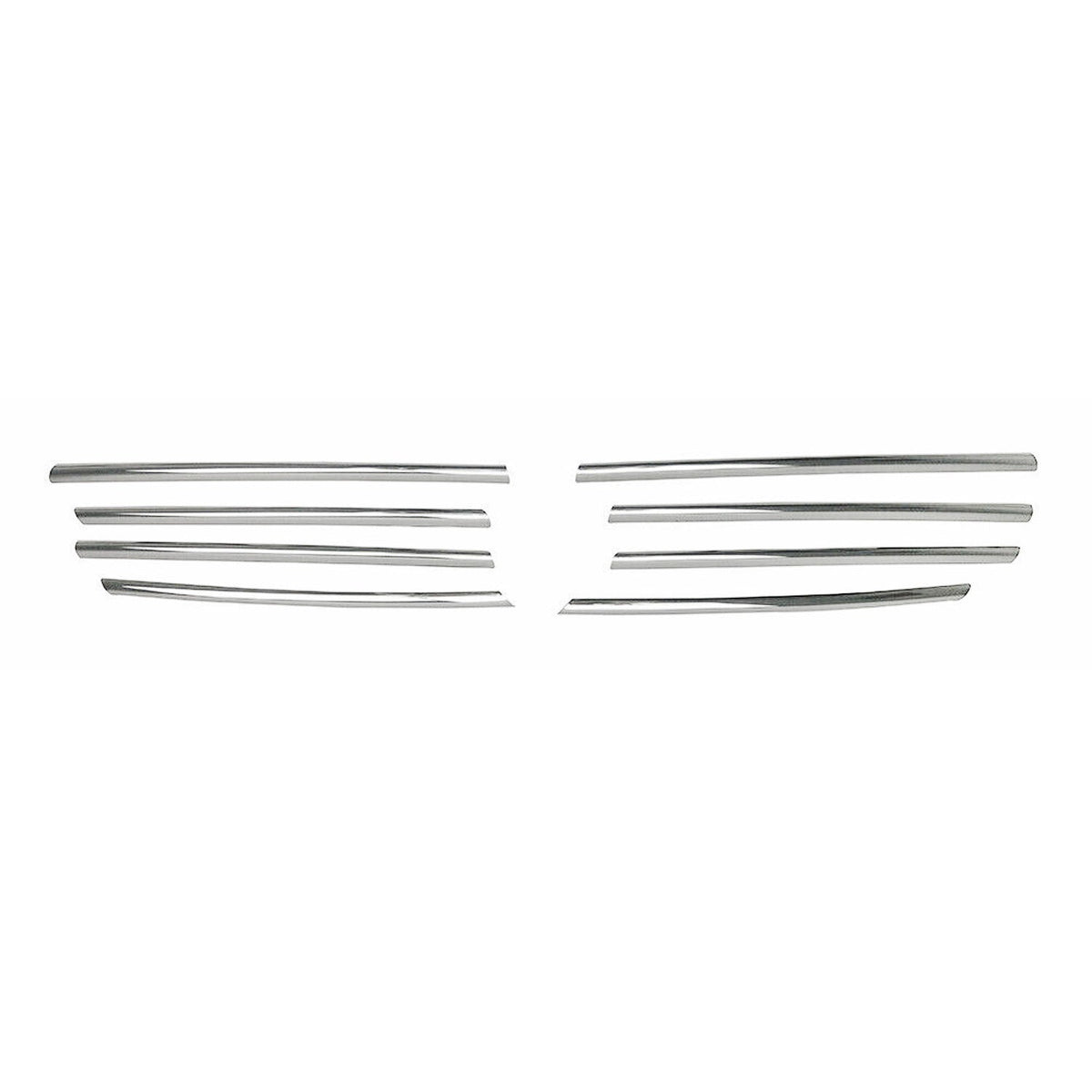 Kühlergrill Leiste Grillleisten für VW Transporter T5 2003-10 Edelstahl Chrom 8x