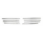 Kühlergrill Leiste Grillleisten für VW Transporter T5 2003-10 Edelstahl Chrom 8x