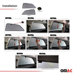 Sonnenschutz Blenden für Mini Paceman R61 2012-2016 hintere Türen 2tlg