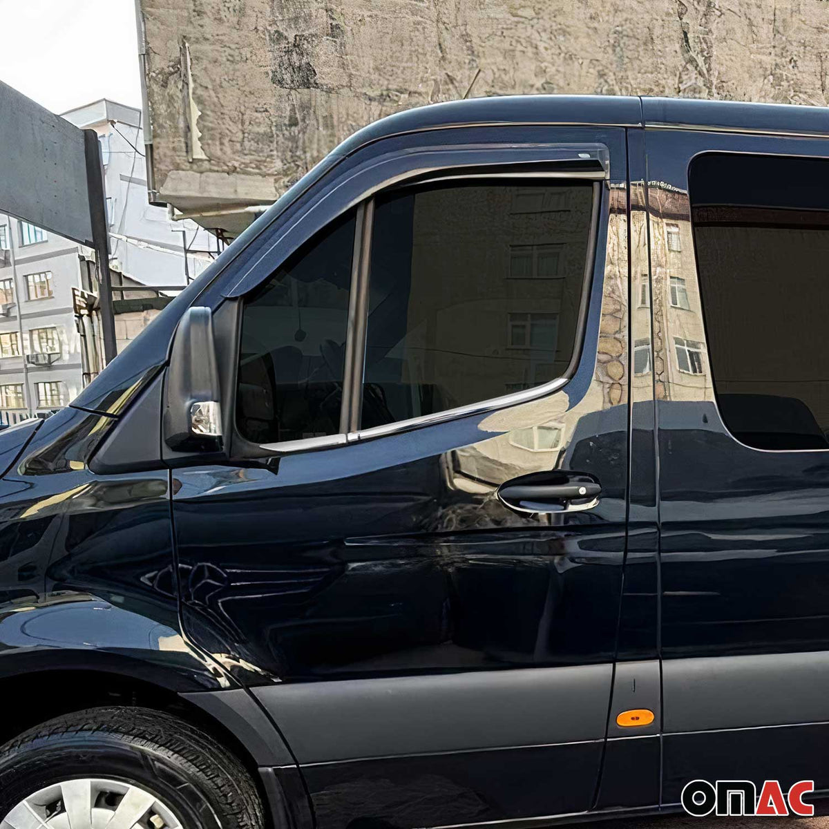 Fensterleisten Zierleisten für Mercedes Sprinter W907 2018-2026 Chrom 4tlg