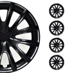 4x Radkappen Radzierblenden Radblenden 15" Zoll Stahlfelgen Schwarz