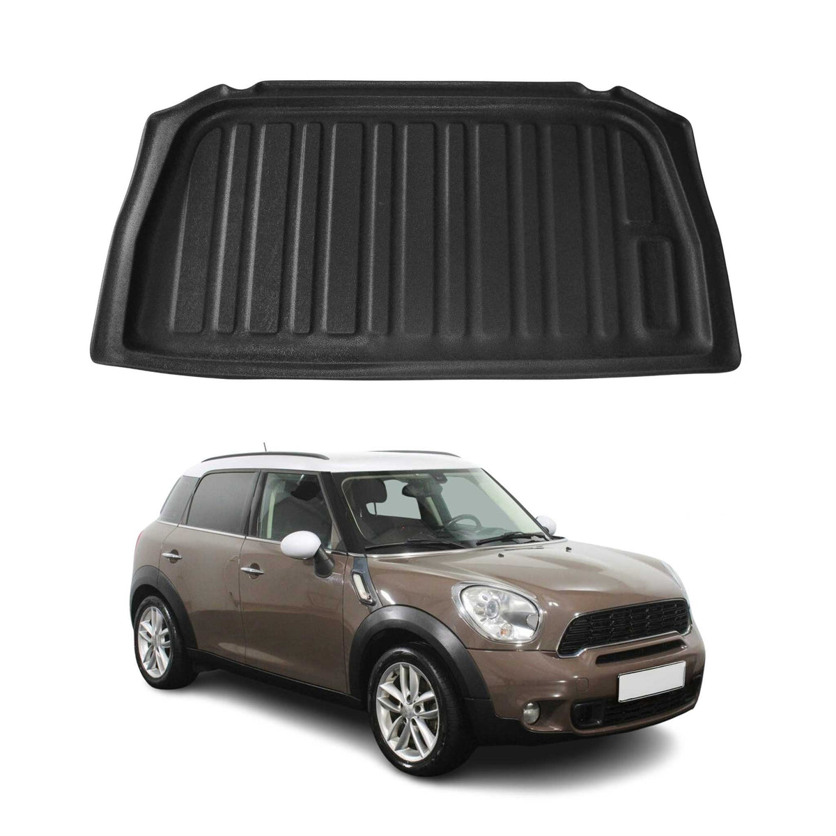 Kofferraumwanne Laderaumwanne für Mini Countryman 2010-2016 Gummi TPE Schwarz