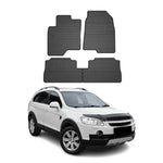 OMAC Gummi Fußmatten für Chevrolet Captiva 2006-2018 Automatten Gummi Schwarz 4x