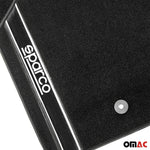 SPARCO Fußmatten Automatten Universal Schwarz Autoteppich Alwettermatten 4 tlg