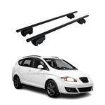 Dachträger Grundträger für Seat Altea XL 2007-2015 75kg Stahl Schwarz 2 tlg