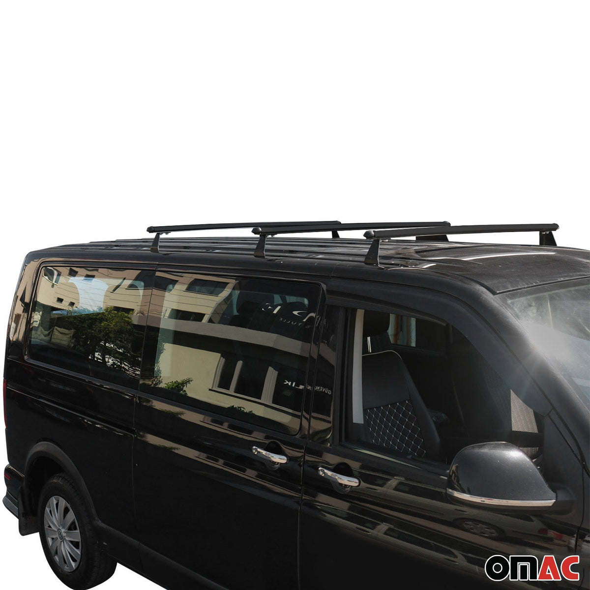Dachträger Grundtäger für VW T7 Multivan 2021-2026 75kg Aluminium Schwarz 3 tlg