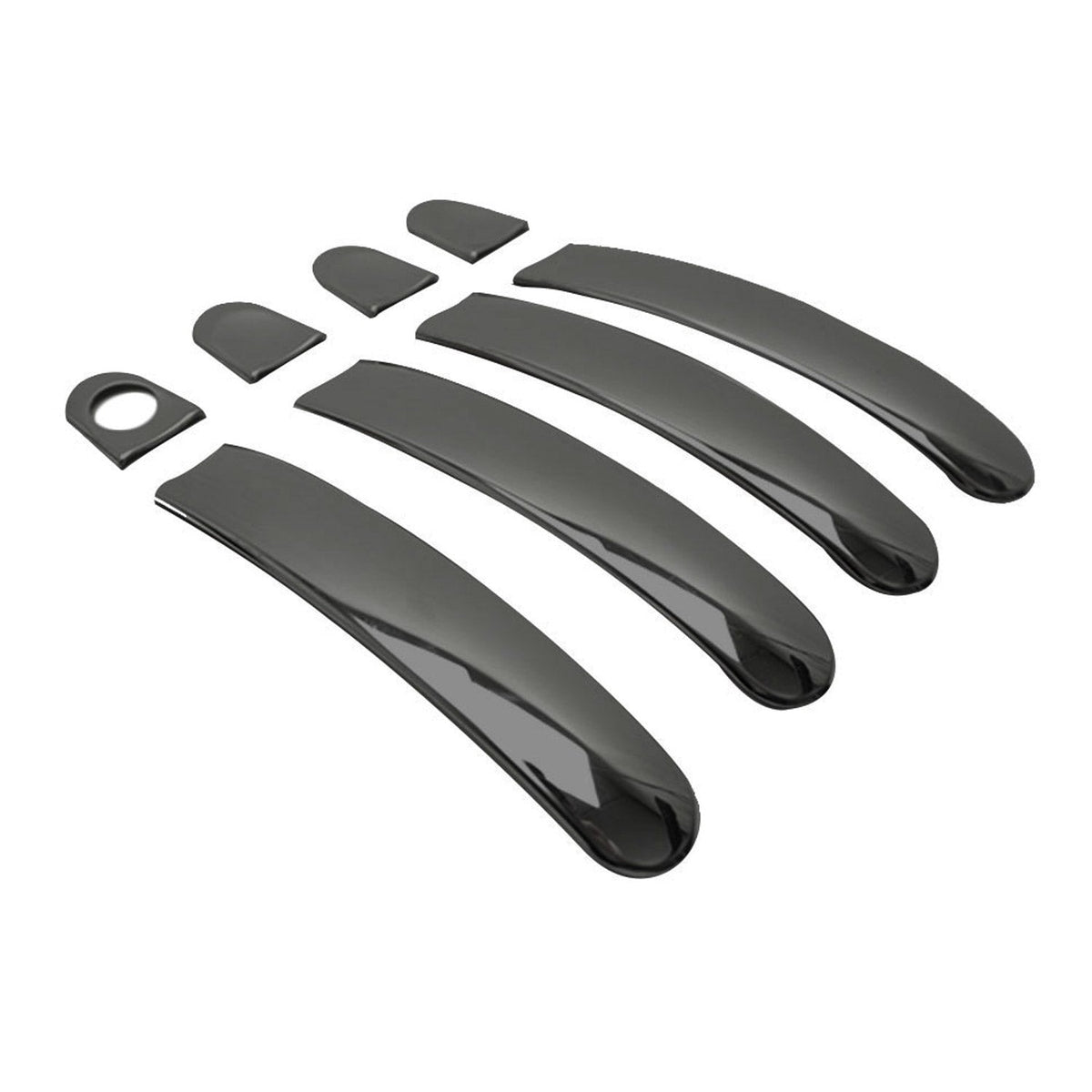 Türgriff Blende für VW Transporter T5 2003-2015 4Tür Edelstahl Dunkel 8x