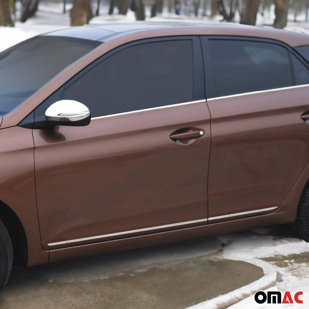 Seitentürleiste Türleisten Türschutzleisten für Hyundai i30 Edelstahl Chrom 4x