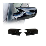 Spiegelkappen Spiegelabdeckung für Renault Megane 2004-2010 ABS Schwarz Glanz