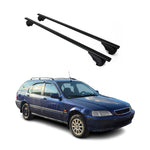Dachträger Gepäckträger für Honda Civic Aerodeck 1997-2002 Stahl Schwarz 2x
