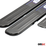 Einstiegsleisten Türschweller Sport für Citroen C3 2002-2010 Edelstahl Dunkel 4x