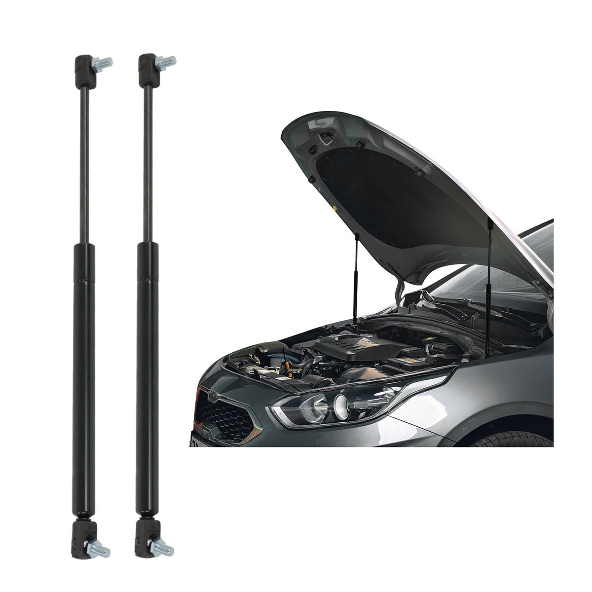 2x Motorhaubendämpfer Gasfeder Dämpfer für Toyota Hilux VII 2005-2015 Stahl