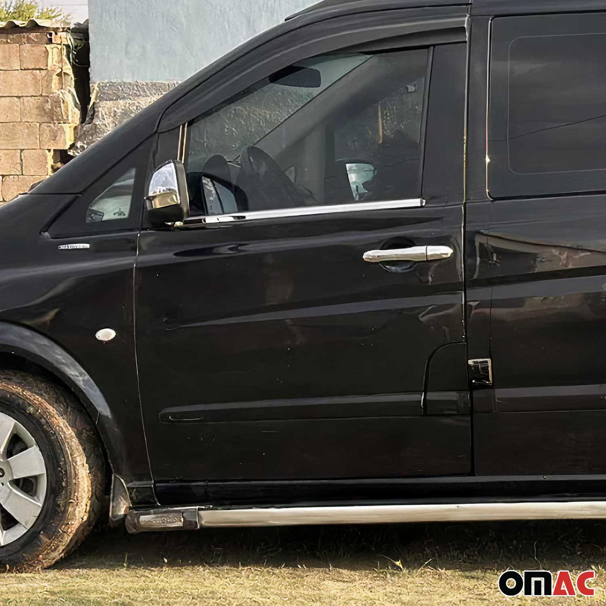 Fensterleisten Zierleisten für Mercedes Viano 2004-2014 Edelstahl Chrom 2tlg