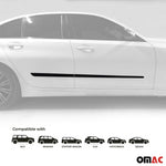 Seitentürleiste Türschutzleiste für Fiat 600e 2023-2026 Polypropylene Schwarz 4x